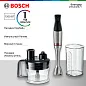 Блендер Bosch MSM6M871 Serie 6 ErgoMaster, импульсный режим, измельчитель, венчик для взбивания, погружной, черный