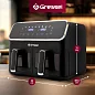 Аэрогриль Gressel GAF-1825, 9 программ, сенсорный дисплей, подсветка, 2 чаши
