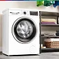 Стиральная машина Bosch WLS28460ME Slim, 8 кг, 1400 оборотов, узкая (47 см), очистка барабана, дозагрузка белья, белая