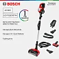 Пылесос вертикальный Bosch BCS711PET POWER FOR ALL 18V красный, уборка: сухая, пылесборник - 0.3 л, работа - 40 мин