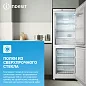 Двухкамерный холодильник белый Indesit, 257 л, Система охлаждения Total No Frost, интегрированная ручка TicTac