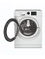 Стиральная машина автомат узкая Hotpoint, инверторный мотор, обработка паром, 42,5 см, 6 кг, быстрая стирка 30 мин