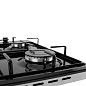 Газовая варочная панель Simfer H60Q40B400 серия Comfort, с автоподжигом, черная