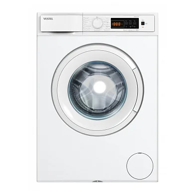 Стиральная машина VESTEL WM8100T1W 8кг, 15 программ,  легкая глажка, блокировка от детей, белая