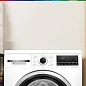 Стиральная машина Bosch WLS28460ME Slim, 8 кг, 1400 оборотов, узкая (47 см), очистка барабана, дозагрузка белья, белая