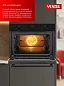 Компактный встраиваемый духовой шкаф Vestel 60 см, 50 л, 10 режимов, 3D конвекция, двойной гриль, режим Пицца, размораживание, паровая очистка Vapclean, механический таймер
