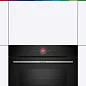 Духовой шкаф с функцией СВЧ Bosch CMG7241B1, компактный, сенсорный дисплей, доводчик двери, 3 стекла, конвекция, 45 л