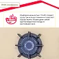 Газовая варочная поверхность Simfer H45N35J571 (газ-контроль, WOK конфорка, бежевое стекло)