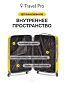 KfK-04-L Чемодан пластиковый желтый L