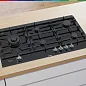 Газовая варочная поверхность Bosch PRS9A6D70M, 5 конфорок , закаленное стекло, электроподжиг, газ-контроль, черный