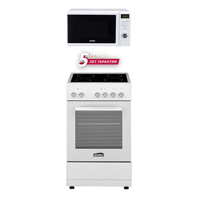 Комплект бытовой техники Simfer V255W017, микроволновая печь и электрическая плита