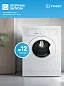 Узкая стиральная машина Indesit (4кг), технология Eco Time, функцией отложенного старта, 800 об/мин, белый