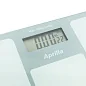 Электронные напольные весы Aprilla ABS-1033W с индикатором температуры и батареи, закаленное стекло