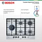 Варочная панель газовая Bosch PCS7A5M90, конфорок - 5 шт, электроподжиг, газ-контроль, серебристый