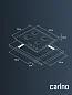 Газовая варочная панель CARINO 6400DNGSS 60 см, закаленное стекло, автоматический розжиг