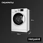 Узкая стиральная машина автомат HOTPOINT, 6 кг, обработка ПАРОМ, экспресс-стирка 30 мин, 1000 об/мин
