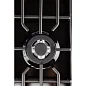 Газовая варочная поверхность Simfer H45V35B571 (решетки LAMA, газ-контроль, WOK-конфорка, черная)