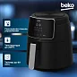 Аэрогриль BEKO, 4.7 л, 1500 Вт, 8 программ, сенсорное управление, готовка без масла, автоочистка