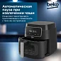 Аэрогриль BEKO, 7.6 л, 1750 Вт, 9 программ, подсветка камеры, готовка без масла, автоматическая пауза