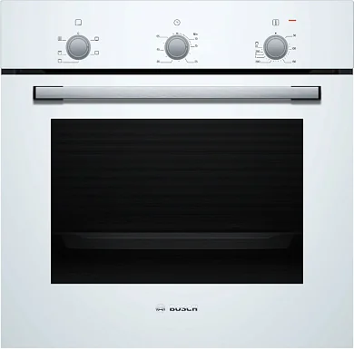 Встраиваемый духовой шкаф HBF011BV1T Serie 2, гриль, 71л, белый