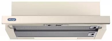 Вытяжка DeLonghi Adamello doro 60, 3 скорости, слоновая кость, 60 см