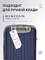 Чемодан пластиковый синий KFK размер XS