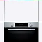 Духовой шкаф Bosch HBG517ES0R, телескопические направляющие, доводчик двери, автопрограммы, эмаль легкой очистки