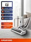 Пылесос вертикальный Grundig VCP 3130 L, беспроводной, настенная док-станция, турбощетка, фильтр, белый
