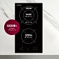 Встраиваемая электрическая варочная панель GRESSEL U30D28S000, 30 см, 3200Вт, сенсорная панель с зоной расширения, таймер