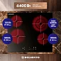 Встраиваемая панель электрическая стеклокерамика 60 см DELVENTO V60D24S121