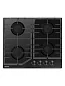 Варочная панель газовая Gressel U60H40S088, WOK, закалённое стекло, автоподжиг, 7500 Вт, чугунные решётки