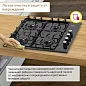 Газовая варочная панель Simfer H60Q40B471, решётки LAMA, автоподжиг