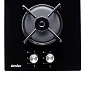 Газовая варочная панель Simfer H30N20S470 30см, электроподжиг, закаленное стекло, комплект жиклеров для баллонного газа