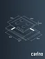 Газовая варочная панель CARINO CH60N40W570 60 см, газ-контроль, закаленное стекло, автоматический розжиг