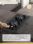Газовая варочная панель Simfer H30N20S470 30см, электроподжиг, закаленное стекло, комплект жиклеров для баллонного газа