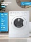 Стиральная машина Indesit (6кг), технология EcoTime, 16 программ, 1000об/мин, белый