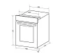 Шкаф духовой электрический HOMSair OES456BK