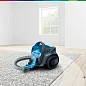 Пылесос BOSCH, 700 Вт, уборка: сухая, пылесборник - контейнер, 1.5 л, синий/серый