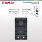Варочная панель газовая Bosch PRB3A6D70M, конфорок - 2 шт, стеклокерамика, электроподжиг, газ-контроль, черный