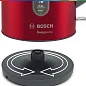 Чайник Bosch TWK4P434, 1.7 л, красный, нержавеющая сталь, мощность 2400 Вт, автоматическое отключение