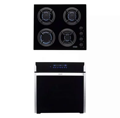 Комплект встраиваемой бытовой техники DeLonghi G015E006, варочная панель и духовой шкаф