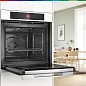 Духовой шкаф Bosch HBG7741W1 Serie 8, пиролитическая очистка , 4 стекла, доводчик двери, AitFry, сенсорное управление