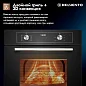 Встраиваемый духовой шкаф 60 см DELVENTO V6ES57001, 67л, двойной гриль+ 3D конвекция, двойное стекло