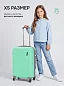 KfK-02-XS Чемодан пластиковый бирюзовый KFK размер XS