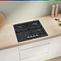 Варочная панель комбинированная Bosch PRY6A6B70Q, стеклокерамика, газконтроль, электроподжиг, черный