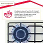 Газовая варочная поверхность Simfer H60Q41R571 (газ контроль, WOK конфорка)