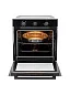 Встраиваемый духовой шкаф GRESSEL U6EB18000 60 см, 82 л, XXL объем, 8 режимов, Конвекция, Двойное стекло, Активное охлаждение корпуса, черный
