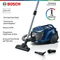 Пылесос BOSCH BGS412000, черный/синий