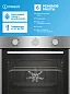 Электрический духовой шкаф INDESIT (60см), 6 режимов, гриль + конвекция, таймер, тройное стекло, нержавеющая сталь
