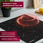 Встраиваемая электрическая варочная панель GRESSEL RU45D29S77000, 45 см, 5000Вт, с зоной расширения, сенсорное управление Touch control, таймер